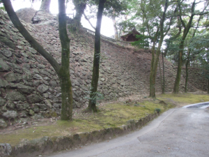 唐沢山城跡　本丸付近の高石垣